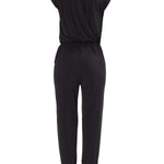 Jumpsuit with backslit , Jumpsuit with backslit,Jumpsuit, Jumpsuit black, Jumpsuit with elastic