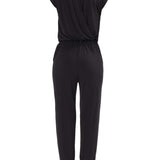 Jumpsuit with backslit , Jumpsuit with backslit,Jumpsuit, Jumpsuit black, Jumpsuit with elastic