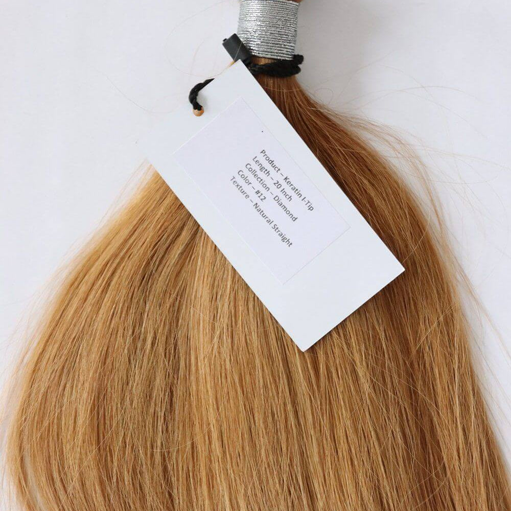 Keratin i-Tips: 50cm/Golden Brown JASPER