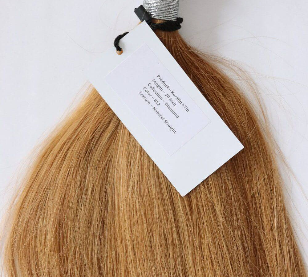 Keratin i-Tips: 50cm/Golden Brown JASPER