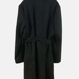 Lapel Wool Coat , Coat, Wool Coat, Black Coat, Coat Woman, Wool Coat with Belt