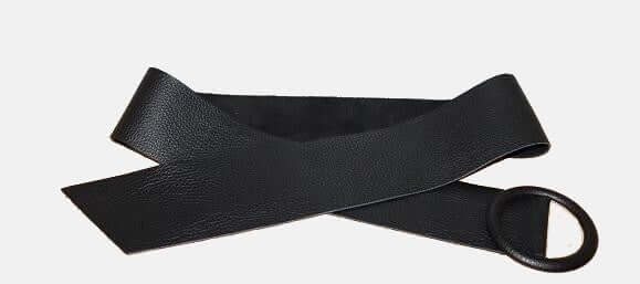 Leather Wide Belt Leather Broad Belt, leather belt with round buckle, Belt Woman