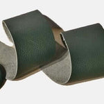 Leather wide Belt green, Leather Broad Belt, leather belt with round buckle, Belt Woman