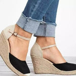 Leather Strap Wedges ,Leather Strap Wedges, Espadrilles, Wedges Shoes, Espadrille Woman