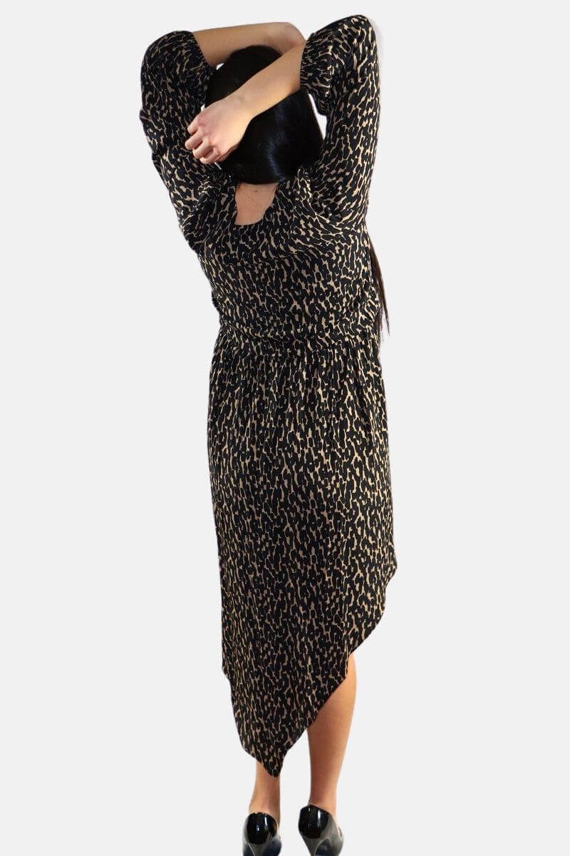 Leo Print Dress,Leo Print Dress, Animal prints dress, midi dress, party dress, Dress