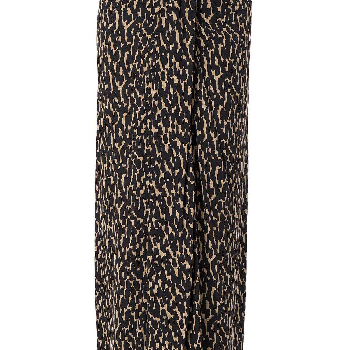 Leo Print Skirt, Leo Print Skirt, leo pattern skirt with slit, Skirt Woman, Skirt black