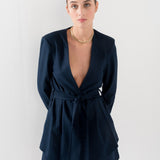 Linen Jacket with Belt