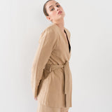 Linen Jacket with Belt