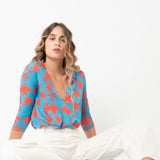 Palm Leaves Print Bodysuit