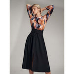 High Waist Banded Skirt 