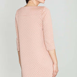 Mini dress, pink dress, dress, Quilted Asymmetric Dress 
