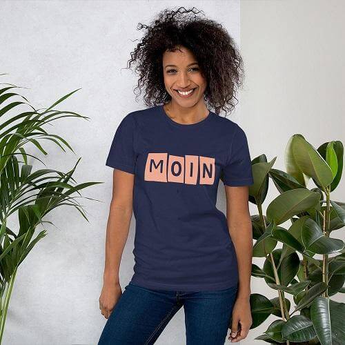 Moin Tschüss cotton T-Shirt Unisex,Moin Tschüss T-Shirt,Moin T-shirts,T-shirts Unisex,Bremer Moin T-shirt