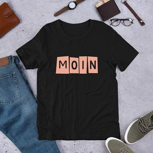 Moin Tschüss cotton T-Shirt Unisex ,Moin Tschüss T-Shirt,Moin T-shirts,T-shirts Unisex,Bremer Moin T-shirt