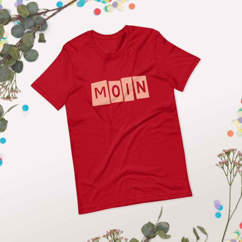 Moin Tschüss cotton T-Shirt Unisex ,Moin Tschüss T-Shirt,Moin T-shirts,T-shirts Unisex,Bremer Moin T-shirt