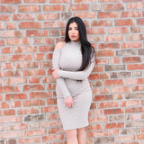 Open Shoulder Dress, tube dress, stretch dress, ripped dress, dress,Figure-hugging tube dress, tube dress, stretch dress,tube womens dress