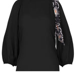 Women's Off Shoulder Slit Sleeve elastic Cuff Blouse Top, Open Shoulders Blouse JASPER Mode
