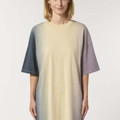 Oversized T-Shirt Dress Dip Dye