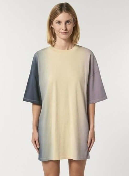 Oversized T-Shirt Dress Dip Dye