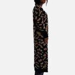 Paw Pattern Cardigan, Long Cardigan