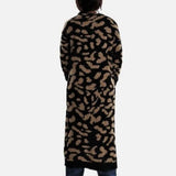 Paw Pattern Cardigan ,Long Cardigan