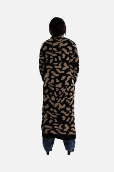 Paw Pattern Cardigan ,Long Cardigan
