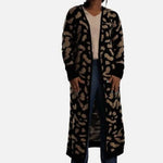 Paw Pattern Cardigan , Long Cardigan