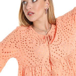 Perforated Embroidery Dress, Dress maternity, Lace dress, Flare dress