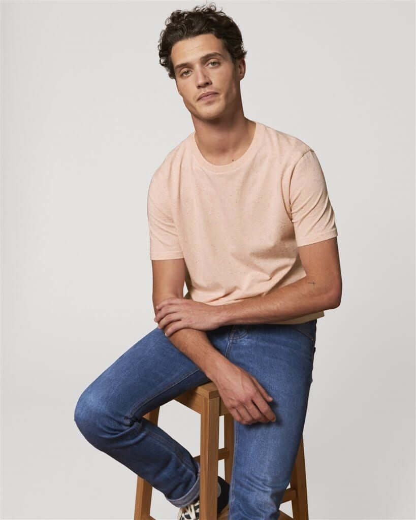 Pink Cotton T-shirts JASPER Mode, Pink Cotton T-shirts, T-shirts Unisex, T-shirts woman, t-shirts men, t-shirts with dots