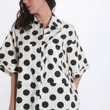 Polka Dots Cotton Shirt ,spots shirts, polka dot shirt