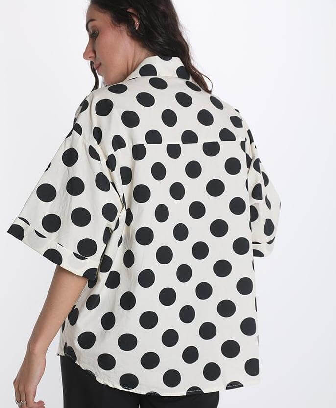 Polka Dots Cotton Shirt ,spots shirts, polka dot shirt