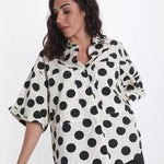 Polka Dots Cotton Shirt ,spots shirts, polka dot shirt