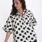 Polka Dots Cotton Shirt ,spots shirts, polka dot shirt