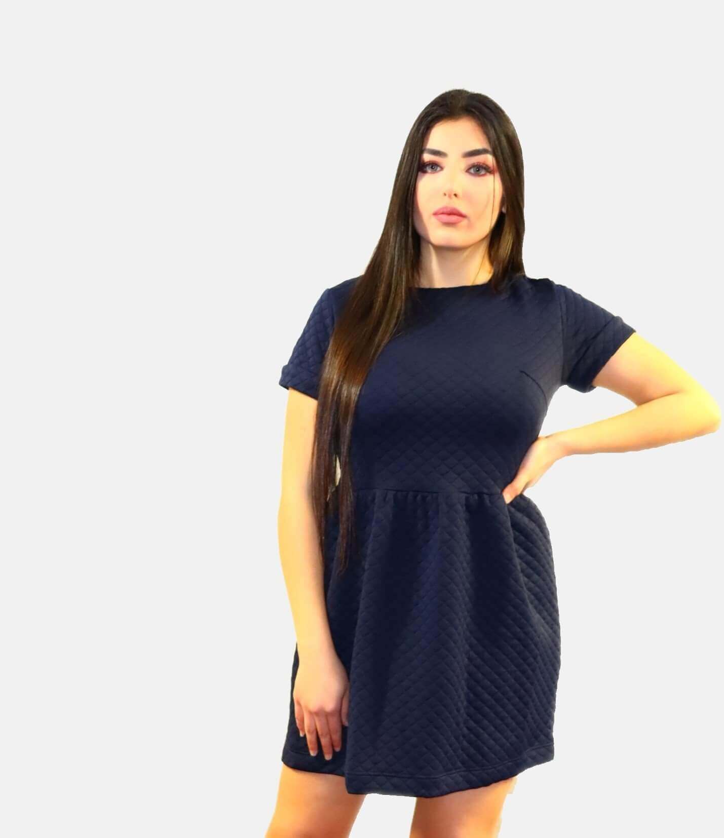 Prom Quilted Dress Mini dress, Navy dress ladies 