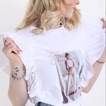 Puff Sleeves Cotton T-Shirt JASPER
