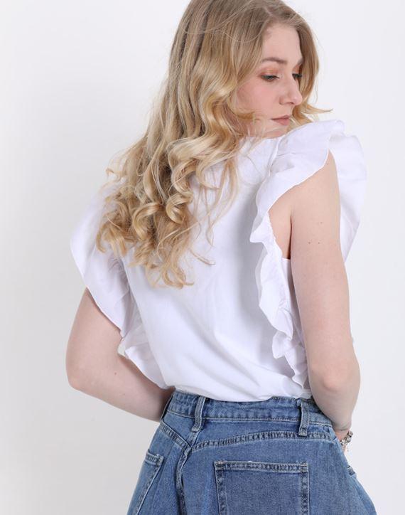 Puff Sleeves Cotton T-Shirt JASPER