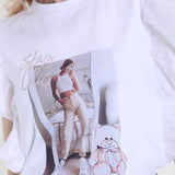 Puff Sleeves Cotton T-Shirt JASPER