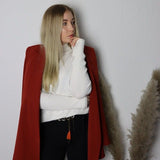 Relaxed Blazer Darkred 
