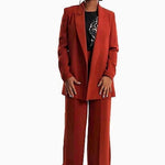 Relaxed Blazer Darkred 