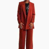 Relaxed Blazer Darkred 