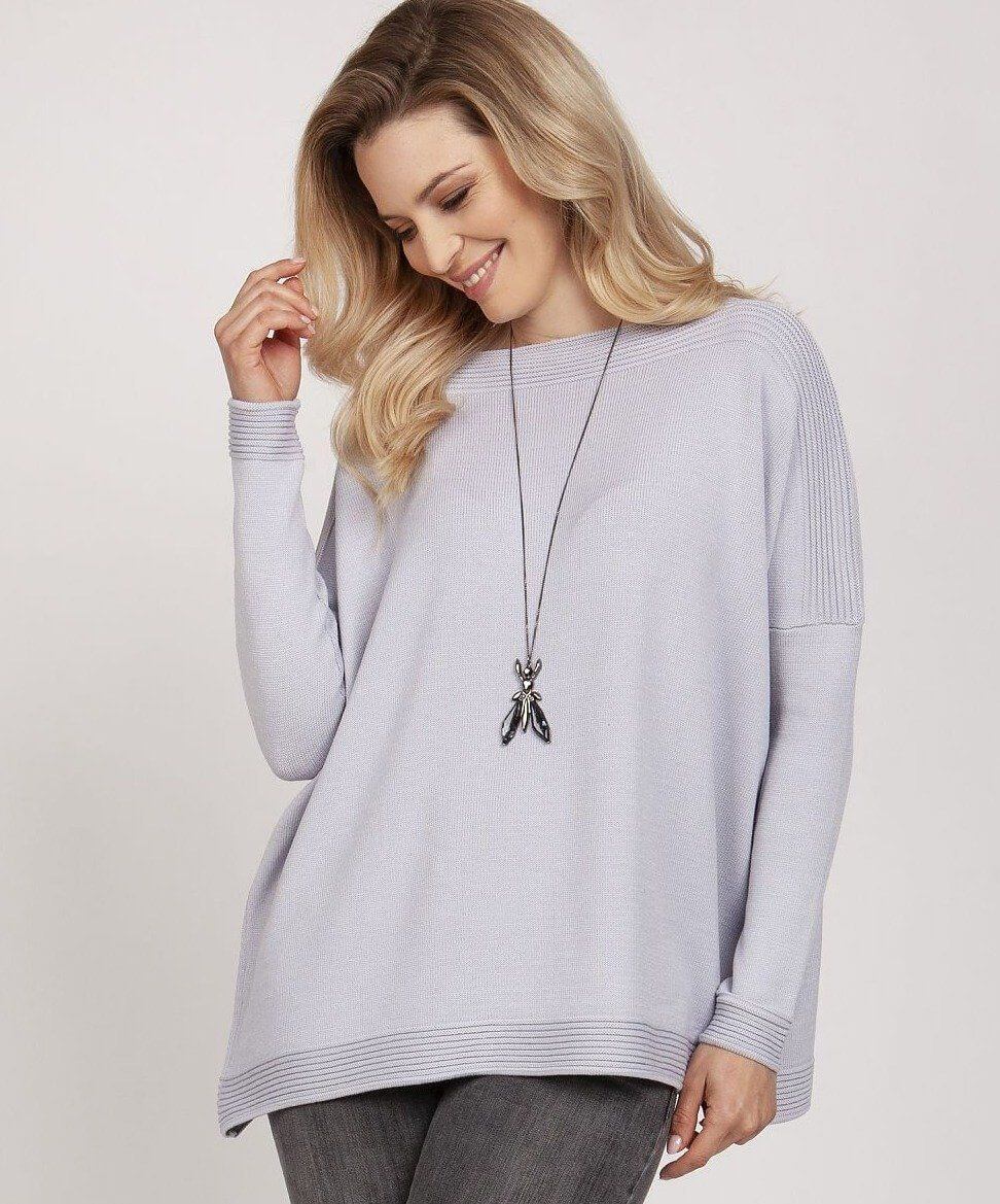 Ribbed Neck Sweater 