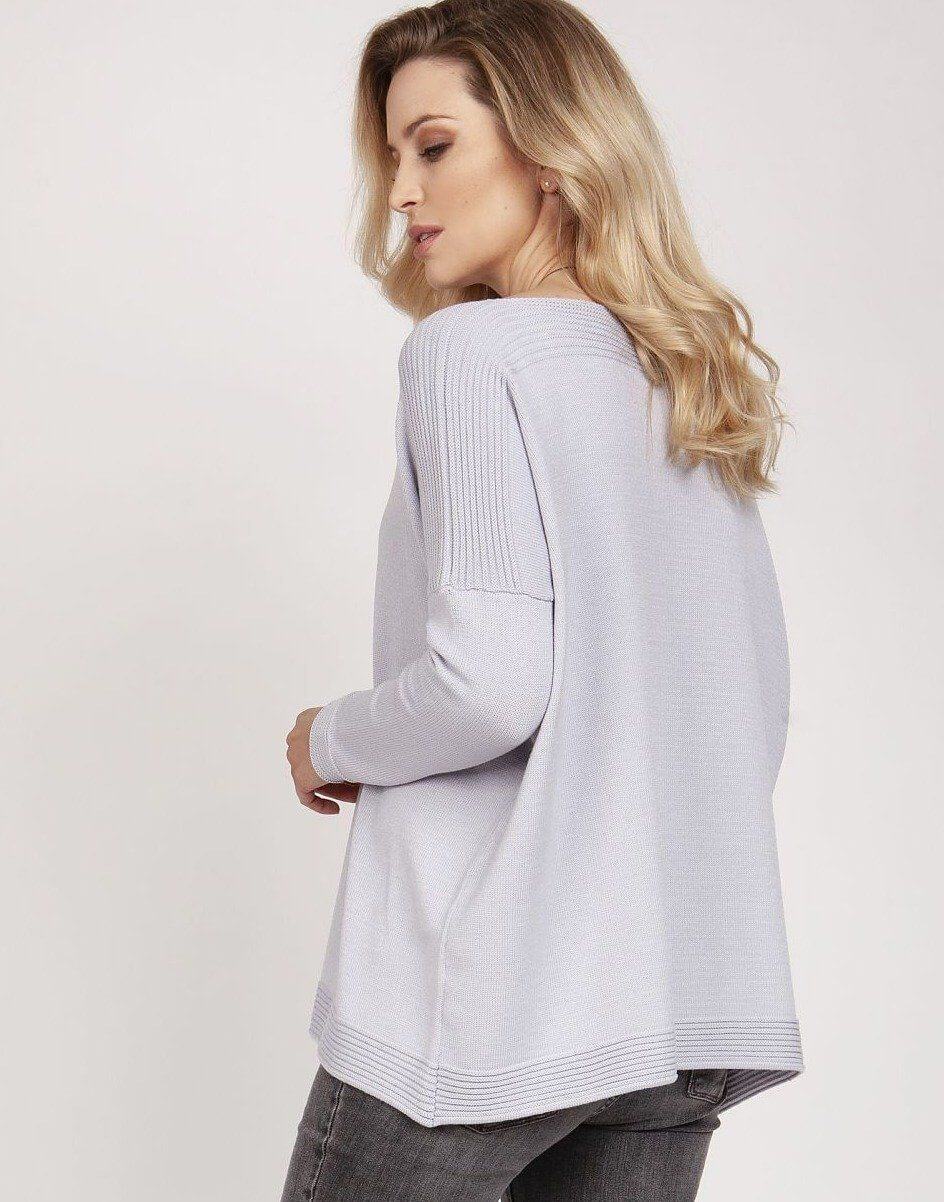 Ribbed Neck Sweater