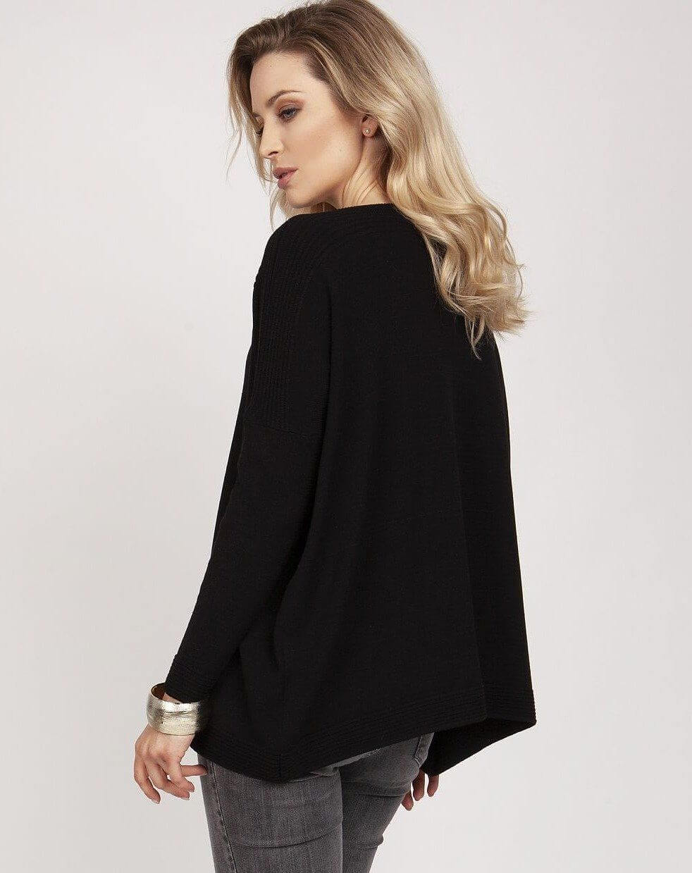 Ribbed Neck Sweater 