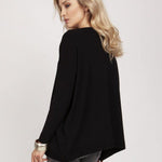 Ribbed Neck Sweater 