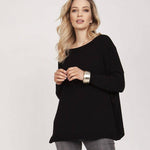 Ribbed Neck Sweater 