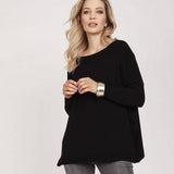 Ribbed Neck Sweater 
