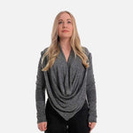 Ribbed Top with Leather , Top with leather, Top woman