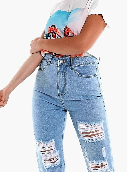 Ripped Denim Jeans JASPER