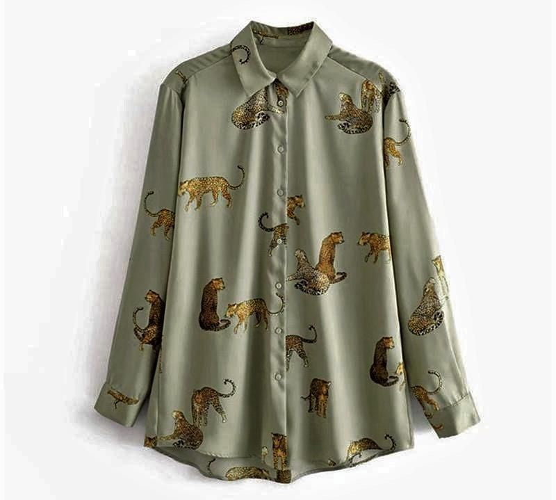 Satin Leopard Shirt 