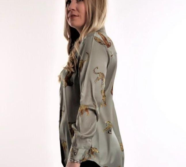 Satin Leopard Shirt 
