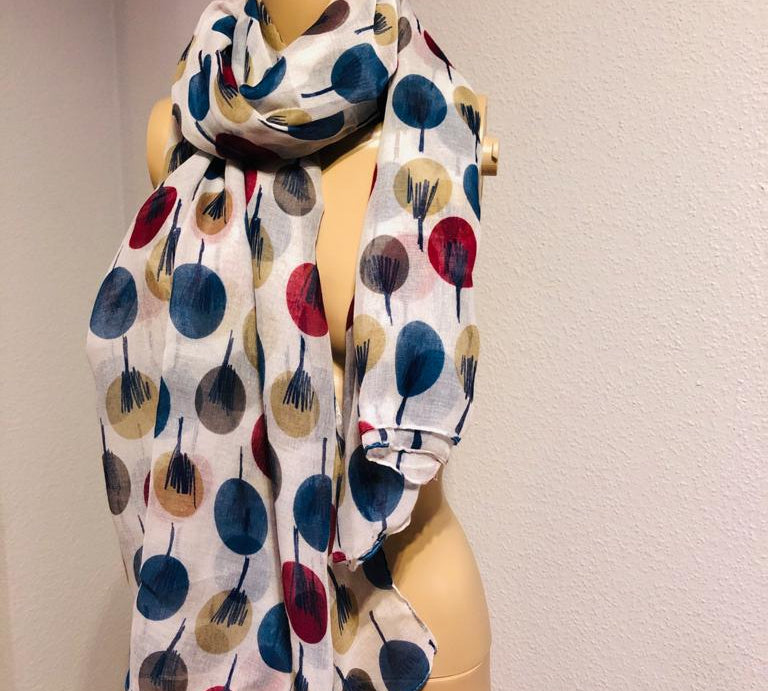 Shawl with Balloon Print, Shawl with Balloon Print, neck scarf, neck Shawl